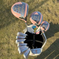 royal honma 高爾夫球桿女士套桿，碳素桿身，新款全套球桿，初學練習桿，手感好不磨手, 11支女士球桿+球包, 1個