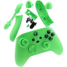 딜포고 전체 하우징 셸 키트 버튼 트리거 엄지 스틱 교체용 Xbox 시리즈 X 및 S 무선 컨트롤러 1914 속도 그린, 1개