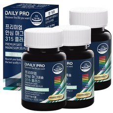 데일리프로 프리미엄 안심 마그네슘 315 플러스, 3개, 60정, 60정