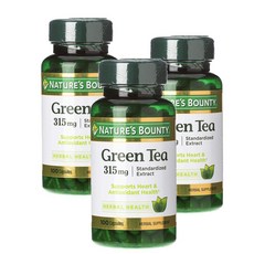 네이처스 바운티 그린티 315mg 캡슐 Nature's Bounty Green Tea, 3개, 100정