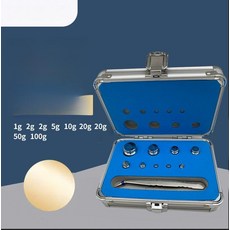 무게추 고리형 낱개 산업용 계량 정밀 조합 분동 고무케이스 저울 검교정 저울추 검사, 기본 모델명/품번, 1g-100g 9개 알루미늄 세트 증명서, 1kg