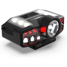 오캡 2025 에디션 – 120° 와이드 빔 헤드램프 및 모자 조명 1000 루멘 4가지 모드흰색 빨간색 USB-C 충전식 IPX5 방수 가벼운 LED 캠핑 작업 러닝용