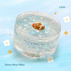 플라워 슬라임 랜덤 촉감놀이 말랑이 스트레스 완화 장난감, 1개, 단품
