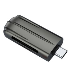 2 슬롯 타입 C TF 카드 리더 PC 메모리 카드 USB C 카메라 메모리 카드 리더를위한 동시에 읽기