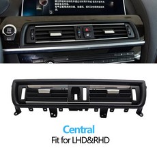 패널 몰딩 에어컨 그릴 송풍구 커버 호환 LHD RHD 전면 후면 AC 배출구 BMW 6 시리즈 F06 F12 F13 630 635 640 645 650 2011-2018, Central