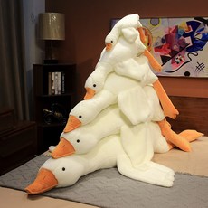 大白鵝抱枕 毛絨玩偶公仔, 大白鵝:50cm, 1個