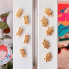 초미니 골드바 금거북이 자석(5개 1세트), (2) 금거북이 5개 1세트