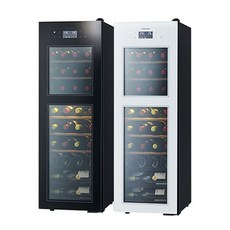 Sakura Works 雙溫酒櫃 黑色/白色 SA38 贈 琺瑯鑄鐵鍋, 白色, 1個