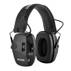 Hocazor 사격용 전자 귀 보호 액티브 소음 감소 및 사운드 증폭 안전 귀마개 총기 사격 사냥 및 사격용 블랙, 03 Green with case