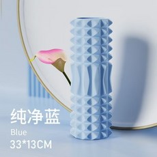 45cm 요가 폼 롤러 근육 마사지 블록 필라테스 도구 요가 열 피트니스 폼 롤러 세트 체육관 요가 벽돌 운동, 08 33cm Light blue