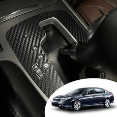 뉴SM5 라구나 전용 콘솔 기어 노브 센터 패널 커버 포인트 컬러 데칼 스티커 몰딩 필름, 기어 스티커, 카본 화이트(무광)