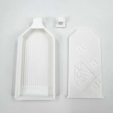 다이아몬드 페인팅 트레이 DIY 공예 자수 드릴 보관함 비즈 플레이트, 화이트