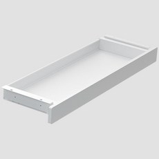 桌下收納塑膠抽屜 辦公用品隱藏抽屜收納盒, 白色CT-D