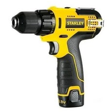 STANLEY鋰電充電式電鑽，輕巧無線，人體工學握把，多段扭力調整，LED照明, 1個