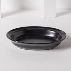 黑色陶瓷雙碗連木架寵物碗 貓碗 狗碗 寵物食盆 防打翻, 1個, I 黑色橢圓碗