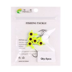 釣友俱樂部 鉛頭鉤 套裝 0.85g/1.4g/2.7g 路亞釣魚鉤, 黃色5個/袋,0.85g(單個), 1個