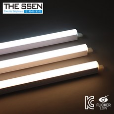 더쎈 LED T3 슬림 간접조명 1200mm 2핀 호환 간접 일자등 플리커로우, T3 1200mm(18W) 전구색 1개