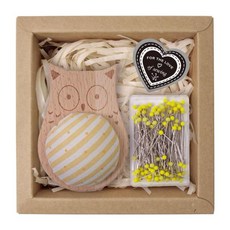 GHSHOP 바느질 핀쿠션 바늘 핀쿠션 100개 고정 바늘 전문 목재 바느질 액세서리 핀 홀더 바느질 여성용, 노란색, 1개