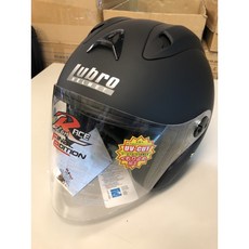 LUBRO 3/4罩 半罩安全帽 內襯可拆 RACE TECH, 消光黑