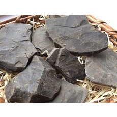 블랙 식용 점토 덩어리 (덩어리) 천연 식사용 (음식) 110g(4온스)