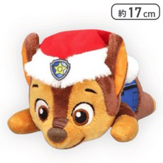 「日本空運景品」 日本正版 汪汪隊立大功 聖誕節 絨毛玩偶 毛毛 阿奇 狗狗, 1個