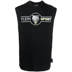 플레인스포츠 로고 프린트 탱크 탑