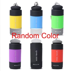 10/1Pc 미니 손전등 USB 충전식 LED 다기능 토치 램프 포켓 키 체인 손전등 방수 야외 캠핑 라이트, 05 Random Color, 01 1PC, 1
