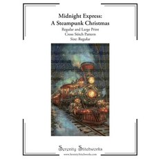 (영문도서)Midnight Express: A Steampunk Christmas Cross Stitch Pattern - Regular Size Edit... Paperback, Independently Published, English, 9798275069228