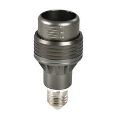 12W E27 LED 燈泡 鐵灰色 自然光 變焦角度 15°-60°, 12W白光6500K, 1個