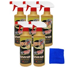 곰팡이제로골드 500ml 5개 욕실 바닥 벽 곰팡이 제거제 화장실 실리콘 벽지 뿌리는 곰팡이제거제 곰팡이 청소 세제 팡이제로 계양산업 곰팡이골드 걸레1개 증정