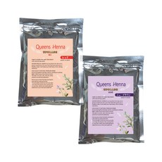 퀸즈 업그레이드헤나 1+1 천연헤나염색약 Queens henna upgrade 인도직수입 정품, 레드+브라운, 1개