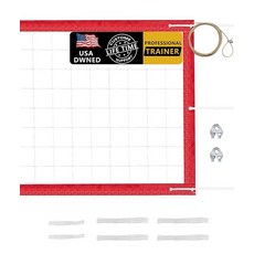 YNSZAS 전문 배구 네트 튼튼함 12.9m(46피트) 항공기 스틸 케이블 업그레이드된 내후성 야외 및 실내 수영장 나무 뒷마당 마당 해변 공원 91.4 x, 전문가용 측면 3개, Sea Blue 32*3 FT