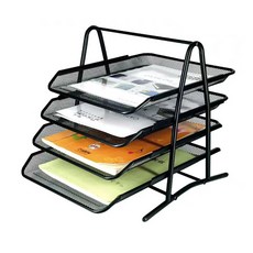 별별 4단 슬라이드 스틸 서류정리함 서류트레이 책상정리 A4보관함