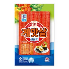 바이오푸드몰_사조대림 큰잔치 게맛살, 1개, 216g