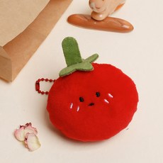 초콜리트쥬얼리 푸드 감자 토마토 크로와상 귀여운 인형 파우치 키링 백참 - 3color