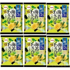쿠리야마 쌀과자 세토시오 김 와사비 맛 14개입 6봉지