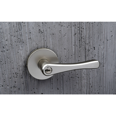 버튼형 방문손잡이 AFL-2101, 열쇠타입 그레이, 1개