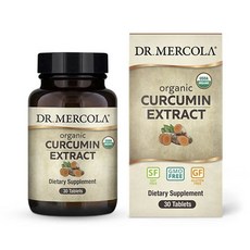 DR. MERCOLA 薑黃素萃取無麩質補充錠, 30顆, 1罐