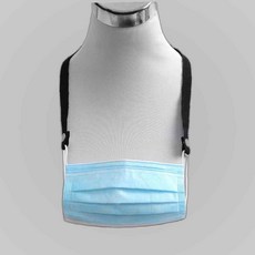 분실방지 똑딱이 마스크 스트랩 블랙 마스크걸이