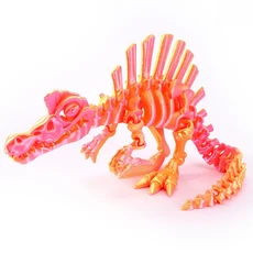 3D 인쇄 공룡 움직일 수있는 Echinosaurus 입상 드래곤 뼈 모델 데스크탑 공예 장식 어린이를위한 크리 에, 01 13.5cm, 13 Color 14