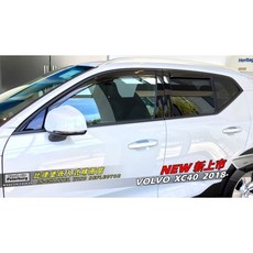 比德堡崁入式晴雨窗【崁入式-標準款】富豪VOLVO XC40 2018年起專用 標準全車4片, 1個, 前窗兩片