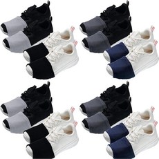 Haysandy 8쌍 댄스 슈즈 커버 오버 슈즈 양말 댄서 여성용 (L 클래식 스타일 블랙 버건디 네이비 블루 그레이)