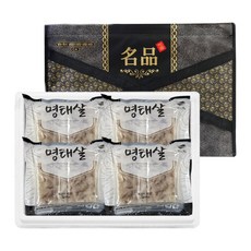 [소비기한 25.12.11] 삼다 명태살 선물세트 300g X 4팩 (총 1.2kg/16블럭), 1세트