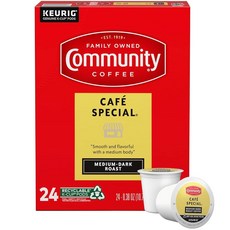 Community Coffee 뉴 올리언스 블렌드 72개 커피 포드 스페셜 다크 로스트 큐리그 2.0 K컵 브루어와 호환 12개 (6팩), 카페 스페셜