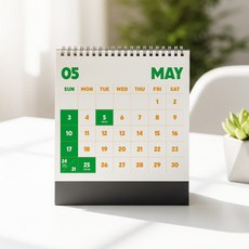 2026년 투톤컬러 탁상 캘린더 달력, 1개