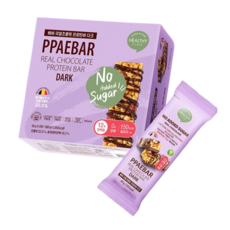 헬시플레이스 빼바 리얼초콜릿 프로틴바 다크 40g 9EA (1박스), 360g, 1개
