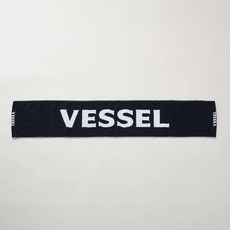VESSEL 刺繡毛巾 純棉運動毛巾 吸汗毛巾 日本製, 1個, VESSEL刺繡毛巾
