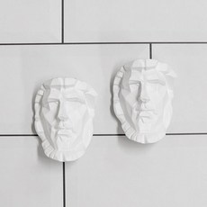 루키우스 대각면 흉상 마그넷 석고