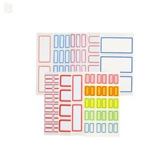 일반견출지 라벨지, 206 (10매) 적색