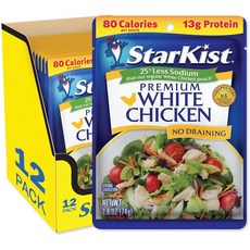 스타키스트 프리미엄 화이트 저염 치킨, 12개, 74g